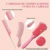 Cepillo Para Cabello Rizado Y Modelado Mujer Kit De Peines