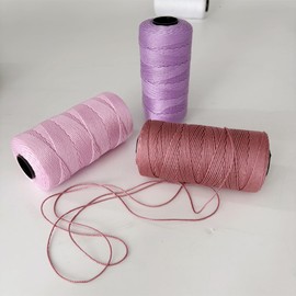 1 Pack Silk Yarn-100% Nylon for Crocheting Summer Hat，Bag,3ply,120g, Khaki