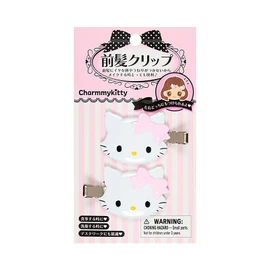 Sanrio 660868 Charmy Kitty Bangs Clip, ABS Resin, Right and Left Facing Set, Makeup, Facial Cleansing, Desk Work, Ages 3 and Up