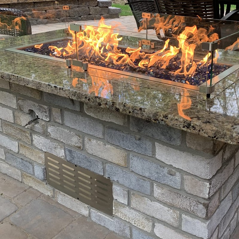 Skyflame Stainless Steel Venting Panel for Masonry Fire Pits and