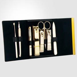 K-Beauty [Made in Korea] Travel Manicure Pedicure Grooming Kit Set - Nail Clipper Since 1975