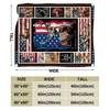 American Flag Deer Throw Blanket USA Flag Hunting Ultra Soft