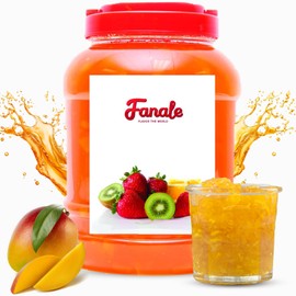 Fanale Premium Flavoring Jam for Bubble Tea | Mango Flavor Fruit Jam | for Boba Tea, Smoothie Paste, Slushes, Desserts | 10 pound (Pack of 4) | JAM003-CS