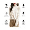 Chanyarn Women's Cashmere Long Sleeve Sweater Mockneck 2025 Fall Winter