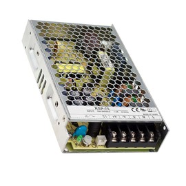 WITTKOWARE RSP-75-13.5 Industrial Switching Power Supply with Metal Housing and Screw Terminals, Active-PFC, LxWxH: 159x97x30mm, Output: 13.5V/DC (Adjustable 12.8-14.9V), Max. 5.6A, 75.6W
