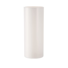 FOYER 2300033WH Unbreakable Flower Base Interior Polycarbonate Cylinder Height 25cm Width 10cm