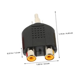 Gadpiparty Double Adapter y Splitter Cable Extender 1 Male to 2 Female Plugs Easy to Use Audio Video Connector