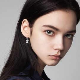 ONEFINITY Highland Cow Dangle Earrings 925 Sterling Sliver Cow Drop Earrings Highland Cow Jewelry Gifts