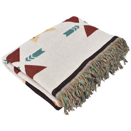 Bohemian Blanket Knitted Blanket Nordic Aztec Blanket Fringe Blanket Camping Blanket Beach Blanket Bed Blanket 90x150cm