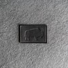 Bison Leather Patches with optional hook side fastener added, 100%