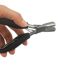Heat Fusion Glue Keratin Bonding Micro Rings Removal Pliers for Hair Extensions hair plier hair extension plier (Flat Shape)