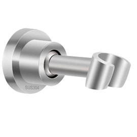 Drenky Shower Head Holder 304 Stainless Steel Shower Head Bracket Universal Shower Head Holder 360° Angle Adjustable Shower Holder Come with Install Screws