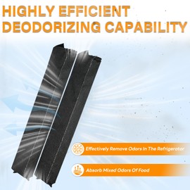 Active Airclean Filter 7236280 Compatible with Miele, Activated Carbon Refrigerator Filter, Odour-Absorbing Active Air-Clean Filter - 1 Pack