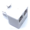 RJ11 Plug to 2 Way RJ11 Sockets Adapter Dual Cable