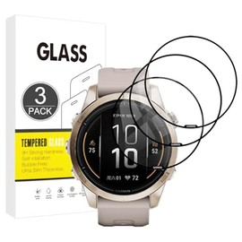 E-Hamii Screen Protector Compatible with Garmin Epix Pro 42 mm, Pack of 3, 3D Curved Full Cover, Scratch-Resistant, High Definition, Screen Protector for Garmin Epix Pro 42 mm