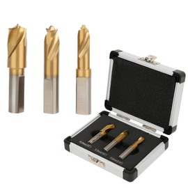 3Pcs Cobalt Spot Weld Drill Bit Set Kit, Spot Weld Ill Bits Spotweld Removal Tool to Separate Spot Welded Panels, High Speed Welder Remover Cutter Tips, 1/4in 5/16in 3/8in