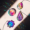 4pcs Crystal Suncatchers Hanging Sun Catchers Rainbow Maker for Home
