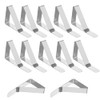 BNYD Tablecloth Clips 12 Pack Steel Table Protector Cover Clamps