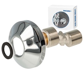 tecuro Threaded Rosette Conical Design with S-Connector 3/4 x 1/2 Inch Chrome-Plated