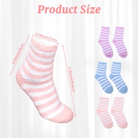 3Pairs Aloe Socks Women Moisturizing Socks for Women Overnight,Moisturizing Spa Socks for Repairing Softening Dry Cracked Feet(Pink, Blue, Purple)