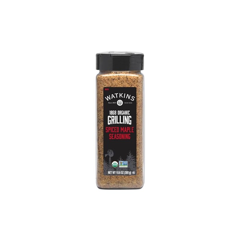 Watkin's Organic Premium Grilling Spiced Maple Seasoning, 10.6 oz