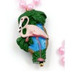 Pink Flamingo Medallion Mardi Gras Bead Necklace New Orleans Gasparilla