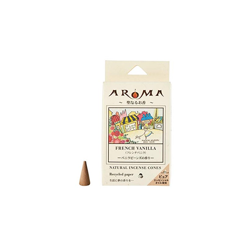 Global Product Planning Aroma Incense, French Vanilla, 16 Tablets (Incense,