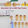MiJunHD 2PCS Brass Reducer Connector | 6mm Hose Barb Tail