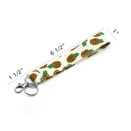 Pineapple Gifts Lanyard ID Badge Holder Lanyards Lanyards for Women Lanyard Lanyard ID Holder Cotton Fabric Preschool Band Teacher Gift Colleague Gift for Her Boss (Orange)