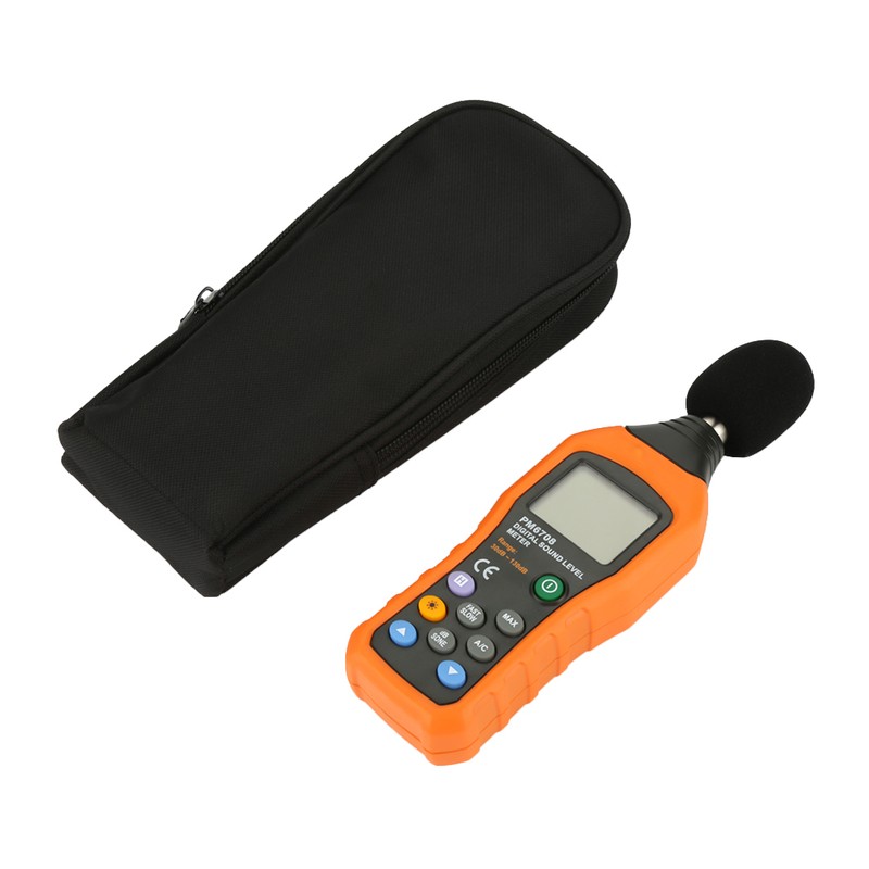 PEAKMETER PM6708 LCD Digital Audio Decibel Sound Noise Level Meter