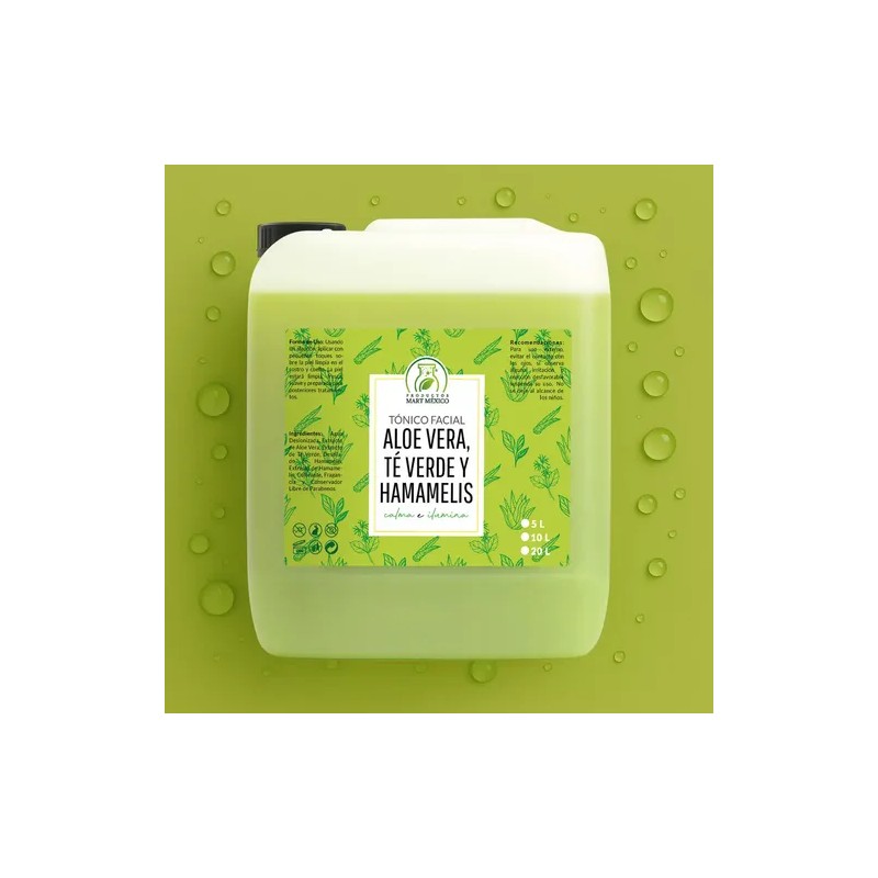 Tónico Facial Productos Mart Mexico Aloe Vera Té Verde Hamamelis