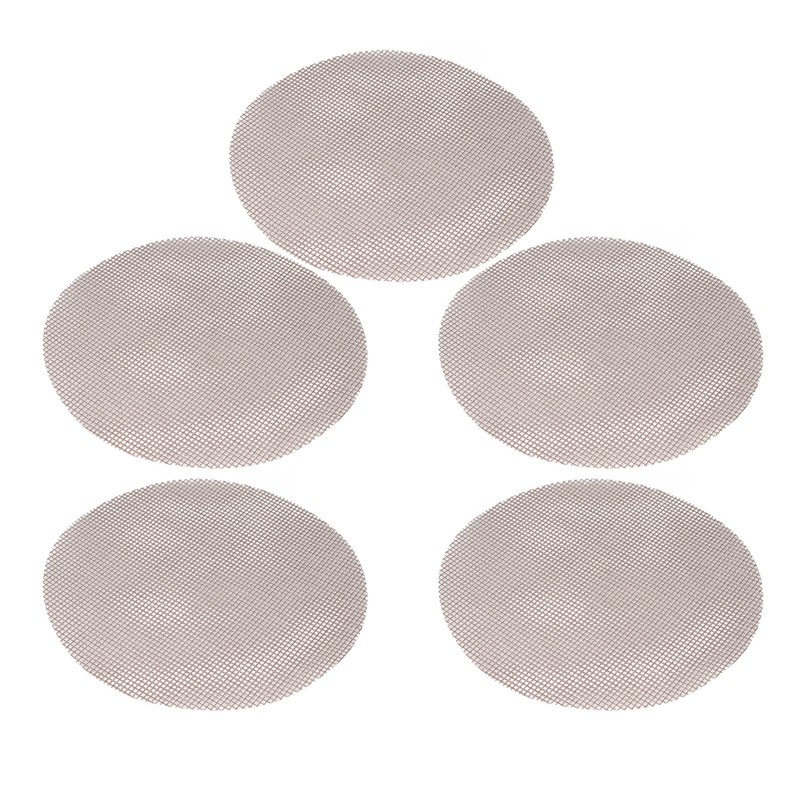 5Pcs High Temperature Resistant Barbecue Round Mat Reusable Non Stick