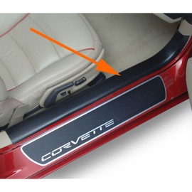 Mid America Motorworks 2005-2013 Corvette C6 Door Sill Protectors (Clear)