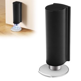 Magnetic Door Stoppers Black WYGWP Stainless Steel No Drilling Wedge Stops Heavy Duty Catch Holder to Keep Doors Open