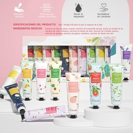 10PCS Crema para Manos Hidratante: Crema de Manos Hidratante Diaria con Fragancia Vegetal Coleccin de Cremas de Mano Profundamente Hidratantes y Nutritivas, Regalos para Mujer (30ML) (10)