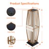 Grand patio Outdoor Floor Lamp Solar Powered Lantern Waterproof Wicker