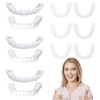 3 Pairs False Teeth, Fake Teeth Clip On Veneers, Upper