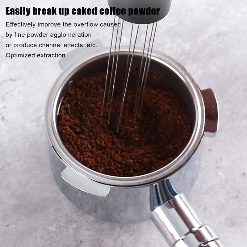 Espressos Coffee Stirrer Coffee Powder Needle Coffee Tamper Distribuidor Aguja