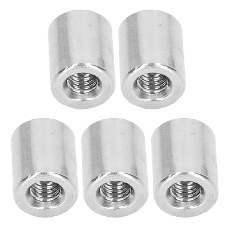 50Pcs Round Connector Nut M4 X 0.7-8-L10mm Female Thread Coupling