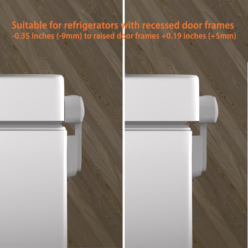 HEOATH 2 Pack Upgrade Child Proof Refrigerator Lock with Two