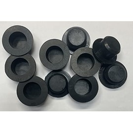 dexierp Protection Force Flanged Tapered insert Cap and Plug For 20-21mm 51/64"-53/64" ID Hole Of Tube Bottle Openning (Pack of 10) Reusable Rubber