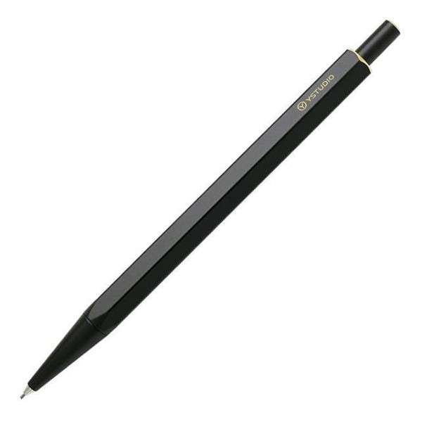 YYSTUDIO YS-STAT-64 Classic Brass Mechanical Pencil, 0.7mm, Black, 1 Count