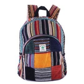 Anitya Hemp Backpack, Multi-Functional Pockets, Eco-Friendly, Unisex, Hiking Daypack, Durable Rucksack (AHLB04)