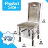 Remagr 16 Pcs Plastic Dining Chair Covers Protectors Clear Protector