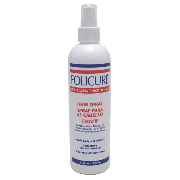 Folicure Hairspray 12oz Pump With Protective Sunscreen