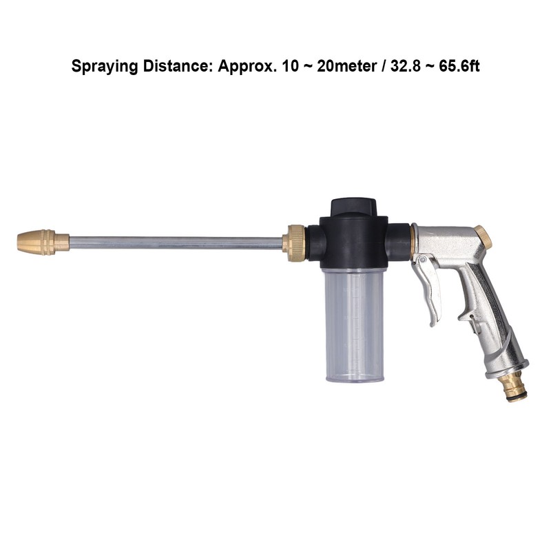 High Pressure Water Gun Garden Hose Wand Nozzle Sprayer Foam