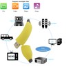 WooTeck 128GB Cartoon Lovely Banana USB Flash Drive Cute Pendrive