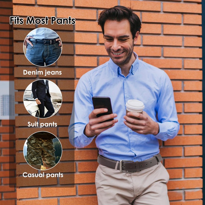 Gments Mens Leather Belts Brown Leather Belt for Men with