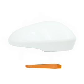 TKPUFR Direct Replacement Right Passenger Side Mirror Cover Cap Compatible with VW Beetle 2012-2019, Jetta MK6 2011-2018, Passat B7 2011-2015,White
