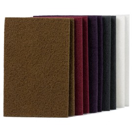 SANDPROX Scuff Pad 6” x 9” Scuff Pads,2 Each of Maroon&Grey&Gold&Purple&White,Scuff Pads for Paint Prep, Total 10PCS,Aluminum Oxide Abrasive Pads for Scuffing,Surface Adhesion Preparation,Cleaning